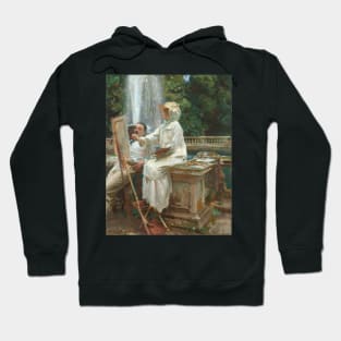 Fountain, Villa Torlonia, Frascati, Italy by John Singer Sargent Hoodie